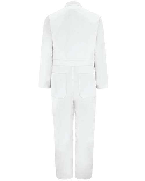 Red Kap CT10T Men's Tall Twill Action Back Coverall - White - back