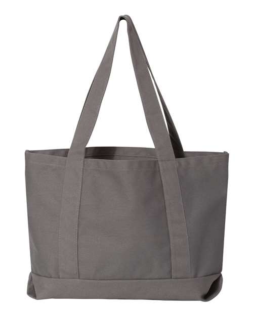 Liberty Bags 8870 Seaside Cotton Pigment Dyed Resort Tote - Grey - back