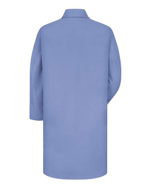 Red Kap KP14EXT Unisex Extended Sizes Button Front Lab Coat - Light Blue - back
