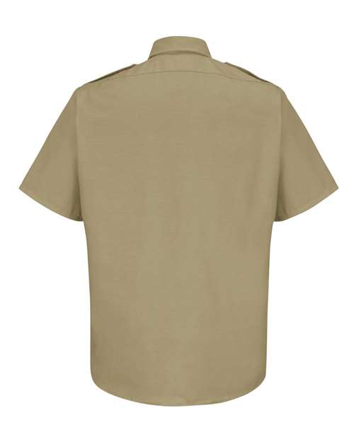 Red Kap SP66 Men's Short Sleeve Security Shirt - Khaki - back