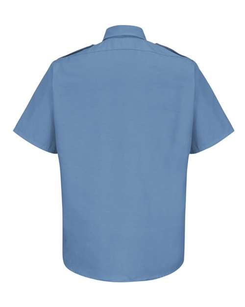 Red Kap SP66 Men's Short Sleeve Security Shirt - Medium Blue - back