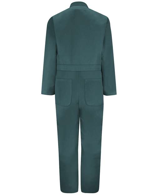 Red Kap CT10EXT Men's Extended Sizes Twill Action Back Coverall - Spruce Green - back
