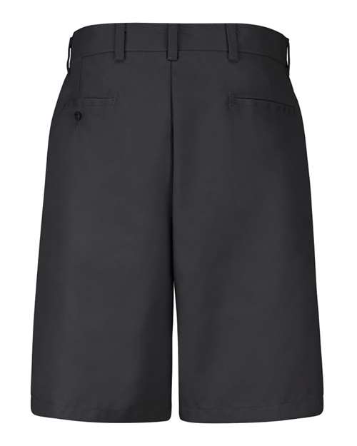 Red Kap PT26ODD Men's Odd Sizes Plain Front Shorts - Black - back