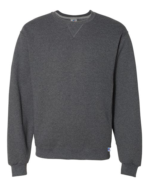 Russell Athletic 698HBM Unisex Dri Power® Crewneck Sweatshirt - Black Heather - front