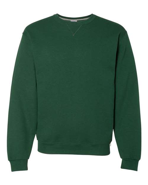Russell Athletic 698HBM Unisex Dri Power® Crewneck Sweatshirt - Dark Green - front