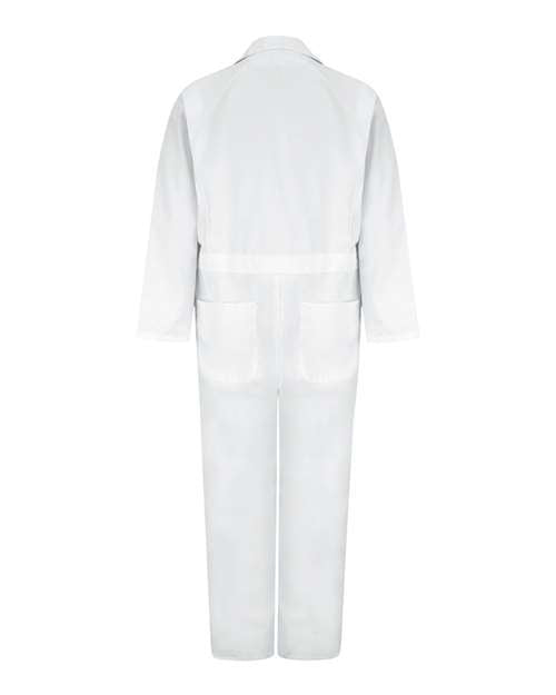 Red Kap CT16 Men's Twill Action Back Coverall - White - back