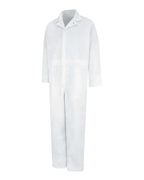 Red Kap CT16 Men's Twill Action Back Coverall - White - front