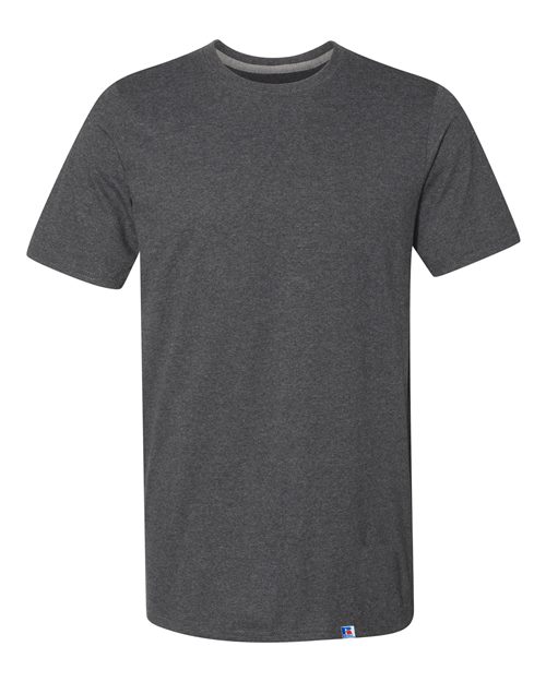 Russell Athletic 64STTM Unisex Dri Power® CVC Performance T-Shirt - Black Heather - front