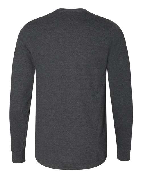 Russell Athletic 64LTTM Unisex Dri Power® CVC Performance Long Sleeve T-Shirt - Black Heather - back