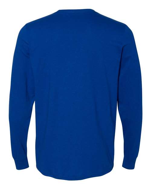 Russell Athletic 64LTTM Unisex Dri Power® CVC Performance Long Sleeve T-Shirt - Royal - back