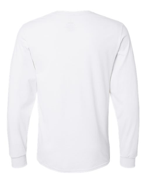 Russell Athletic 64LTTM Unisex Dri Power® CVC Performance Long Sleeve T-Shirt - White - back