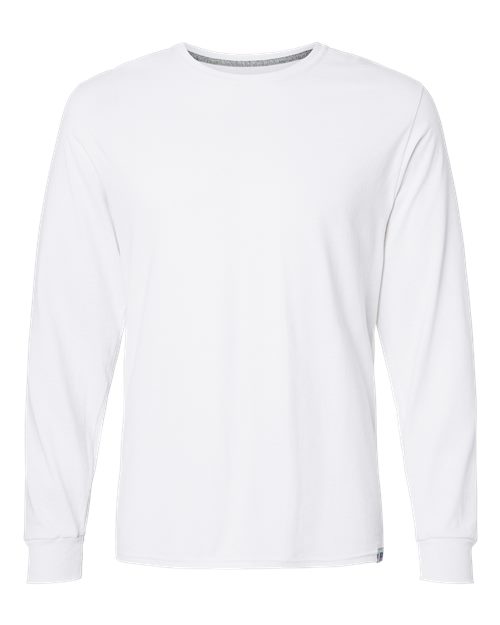 Russell Athletic 64LTTM Unisex Dri Power® CVC Performance Long Sleeve T-Shirt - White - front