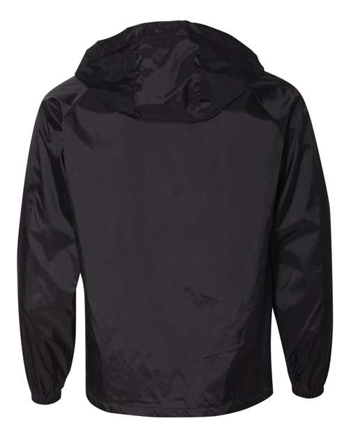 Augusta Sportswear 3102 Unisex Hooded Coach's Jacket - Black - back