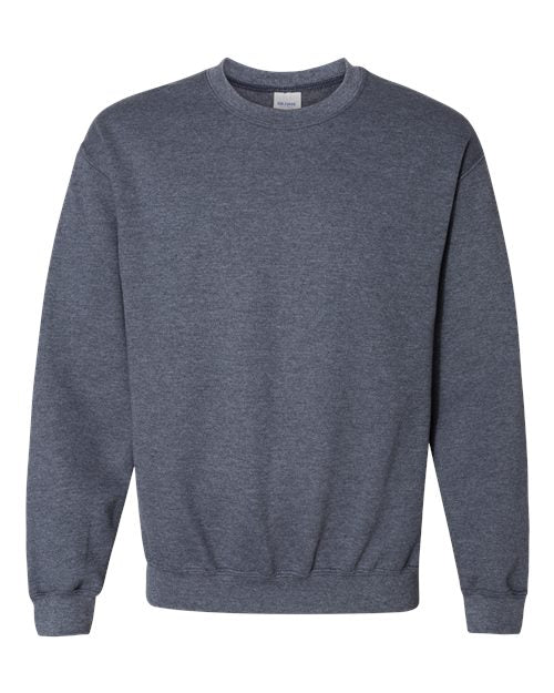 Gildan 18000 Unisex Heavy Blend™ Crewneck Sweatshirt - Heather Dark Navy - front