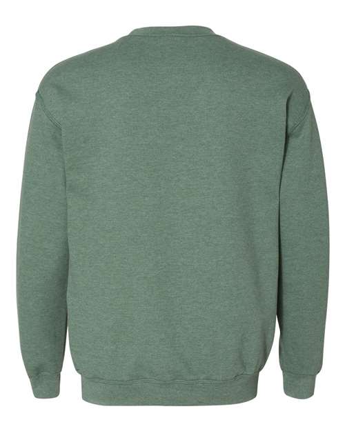 Gildan 18000 Unisex Heavy Blend™ Crewneck Sweatshirt - Heather Dark Green - back