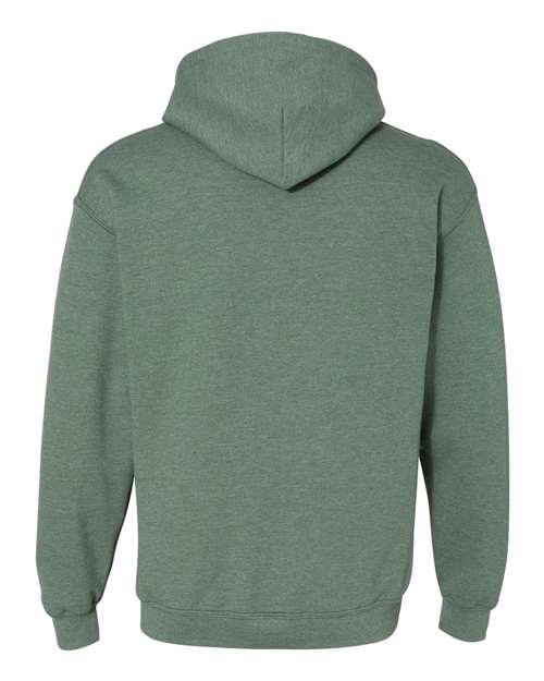 Gildan 18500 Unisex Heavy Blend™ Hooded Sweatshirt - Heather Dark Green - back