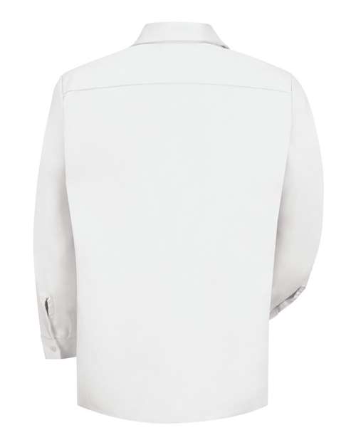Red Kap SC30T Men's Tall Cotton Uniform Shirt - White - back