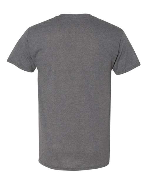 JERZEES 601MR Unisex Triblend T-Shirt - Charcoal Heather - back