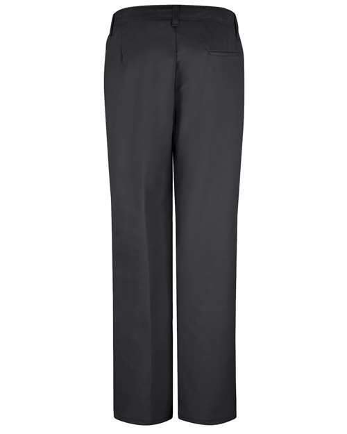 Red Kap PZ33 Women's Work N Motion Pants - Black - Unhemmed - back