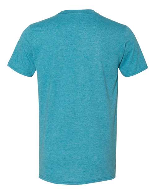 Gildan 64000 Unisex Softstyle® T-Shirt - Heather Galapagos Blue - back
