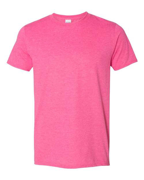 Gildan 64000 Unisex Softstyle® T-Shirt - Heather Heliconia - front