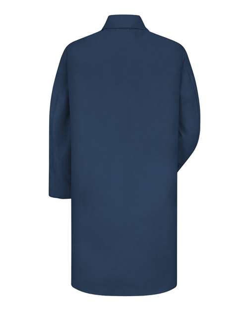 Red Kap KP14EXT Unisex Extended Sizes Button Front Lab Coat - Navy - back