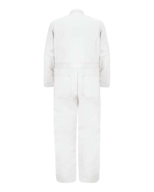 Red Kap CC16 Men's Button-Front Cotton Coverall - White - back