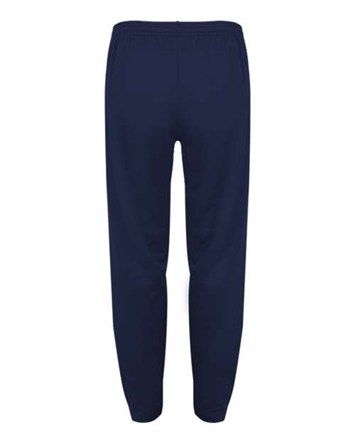 Badger 1575 Men's Unbrushed Polyester Trainer Pants - Navy - back