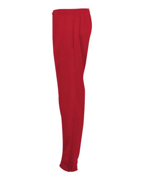 Badger 1575 Men's Unbrushed Polyester Trainer Pants - Red - side