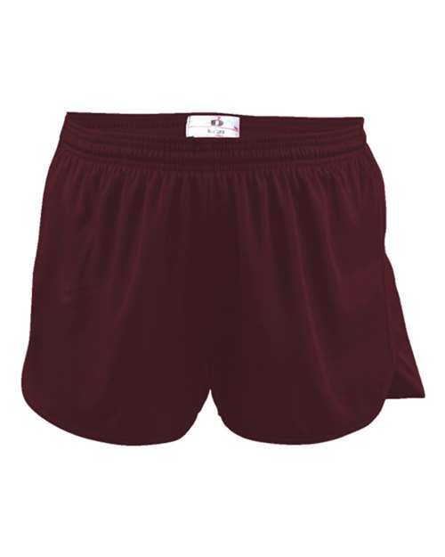 Alleson Athletic 2272 Youth B-Core Track Shorts - Maroon - front