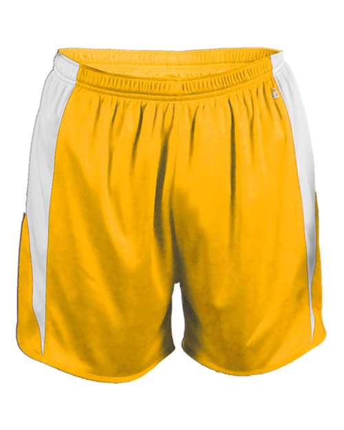 Alleson Athletic 2273 Youth Stride Shorts - Gold/ White - front