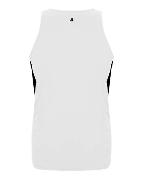 Alleson Athletic 2667 Youth Stride Singlet - White/ Black - back