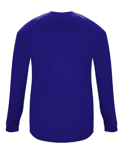 Badger 4004 Men's Ultimate SoftLock™ Long Sleeve T-Shirt - Purple - back