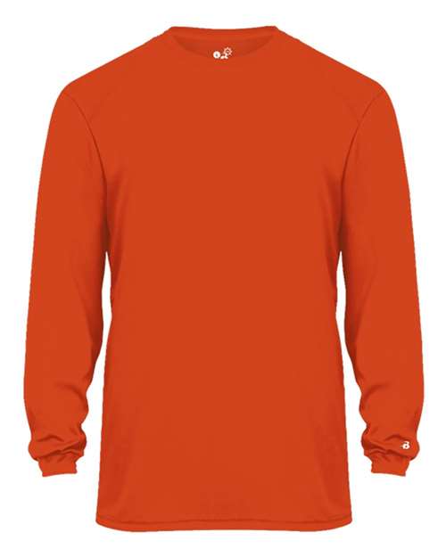 Badger 4004 Men's Ultimate SoftLock™ Long Sleeve T-Shirt - Burnt Orange - front