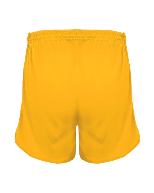 Alleson Athletic 7273 Men's Stride Shorts - Gold/ White - back