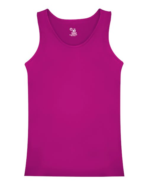 Alleson Athletic 8962 Women's B-Core Tank Top - Hot Pink - front