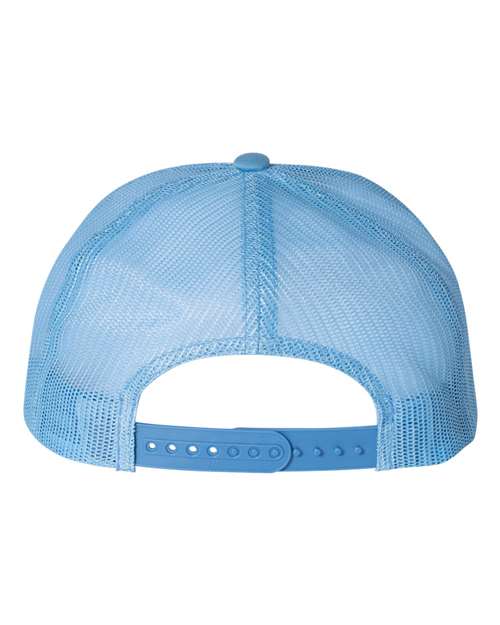 YP Classics 6006 Classic Five-Panel Trucker Cap - Carolina Blue/ White/ Caroline Blue - back