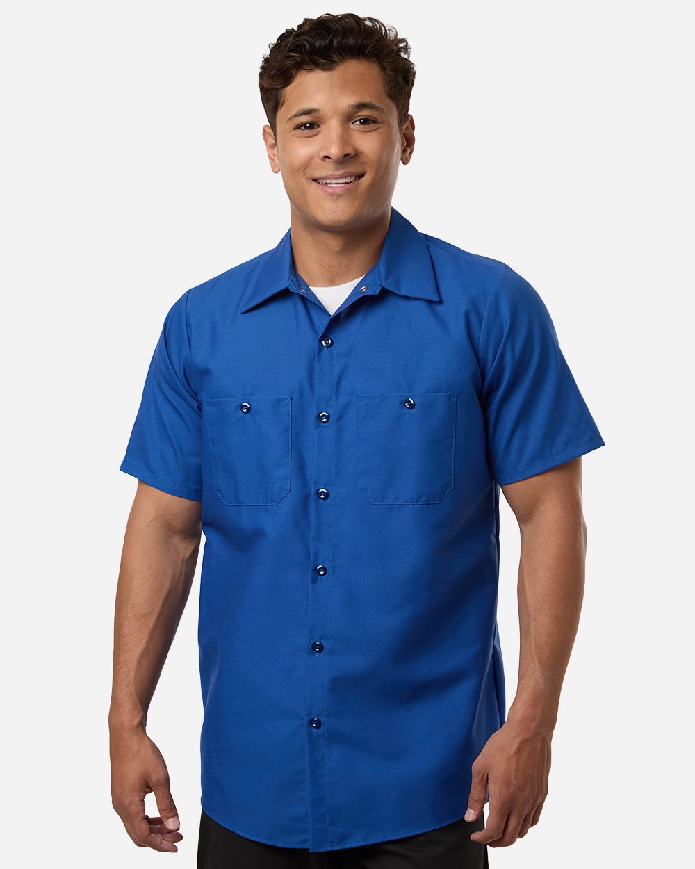 Red Kap SP24 Men's Industrial Short Sleeve Work Shirt - style