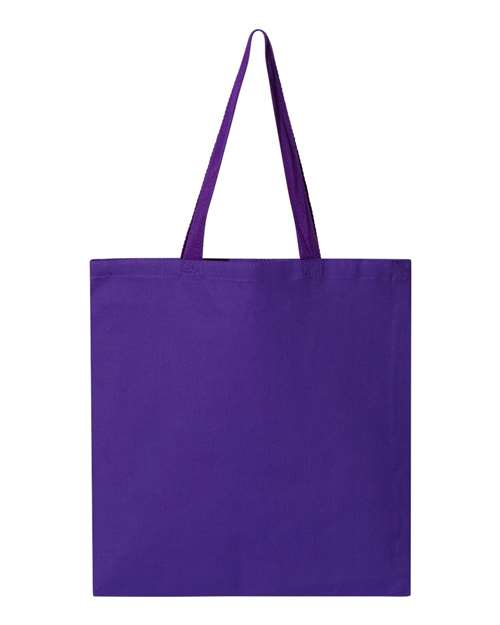 Q-Tees Q800 Promotional Tote - Purple - back