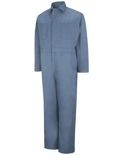 Red Kap CT10EXT Men's Extended Sizes Twill Action Back Coverall - Postman Blue - front