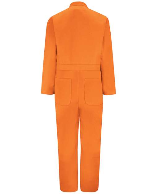 Red Kap CT10EXT Men's Extended Sizes Twill Action Back Coverall - Orange - back