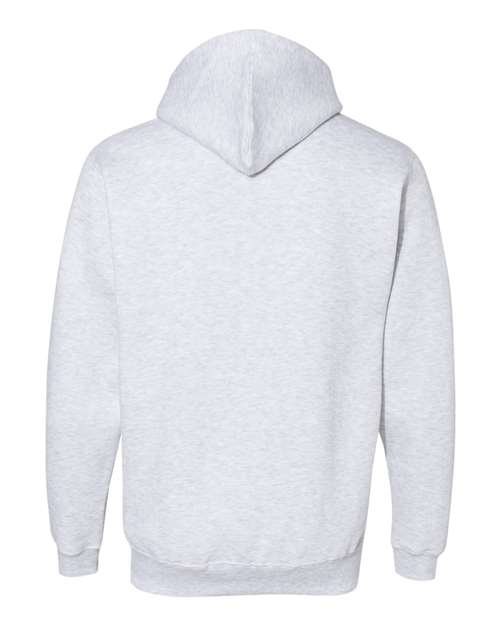 J. America 8824 Men's Premium Hooded Sweatshirt - Ash Heather - back