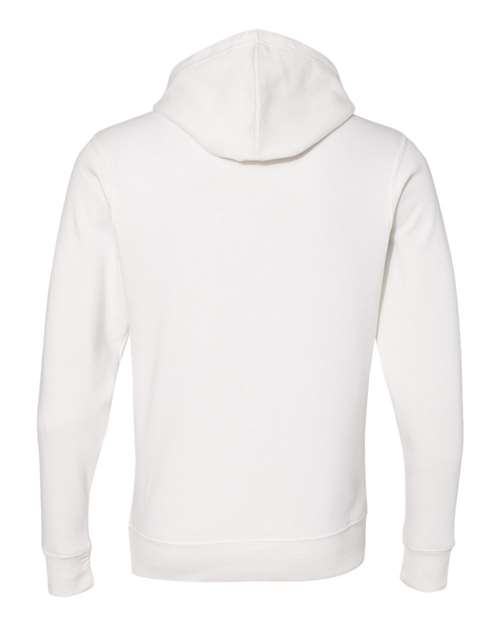 J. America 8871 Men's Triblend Fleece Hooded Sweatshirt - Antique White Triblend - back
