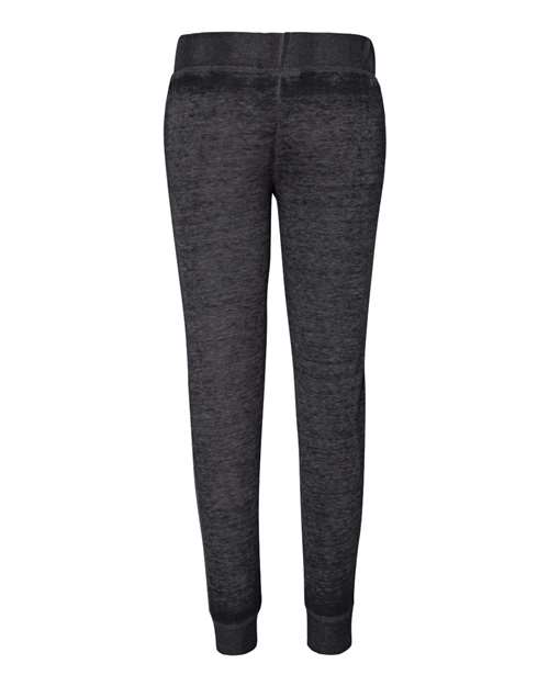 J. America 8944 Women’s Vintage Zen Fleece Joggers - Twisted Black - back