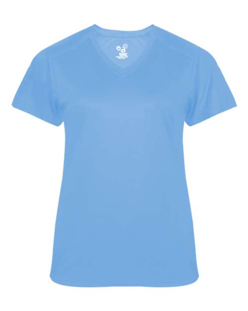 Badger 4062 Women's Ultimate SoftLock™ V-Neck T-Shirt - Columbia Blue - front