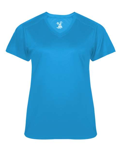 Badger 4062 Women's Ultimate SoftLock™ V-Neck T-Shirt - Electric Blue - front