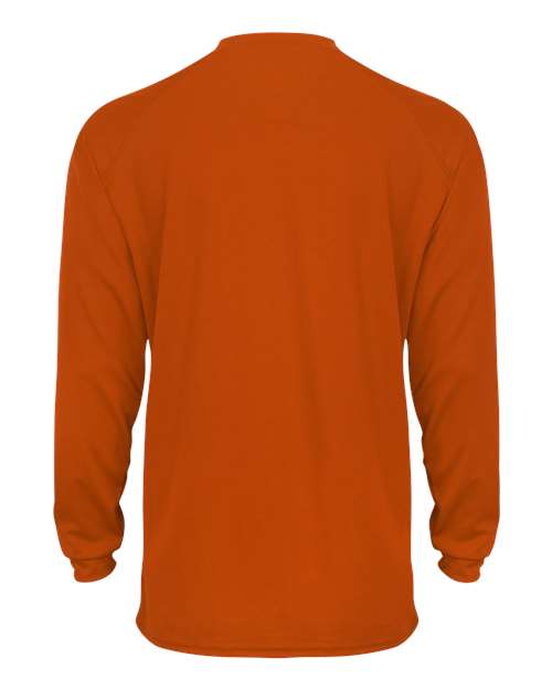 Badger 2104 Youth B-Core Long Sleeve T-Shirt - Burnt Orange - back