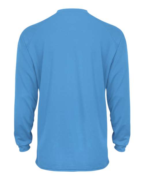 Badger 2104 Youth B-Core Long Sleeve T-Shirt - Columbia Blue - back