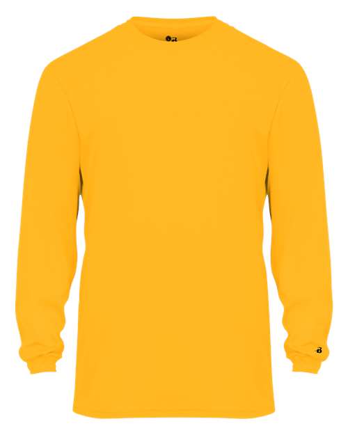 Badger 2104 Youth B-Core Long Sleeve T-Shirt - Gold - front