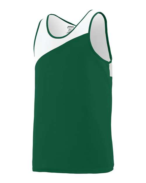 Augusta Sportswear 353 Youth Accelerate Jersey - Dark Green/ White - side